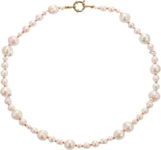 Studio Anneloes STUDIO ANNELOES - Pearl anniversary necklace - 14177 - 1100 Off white