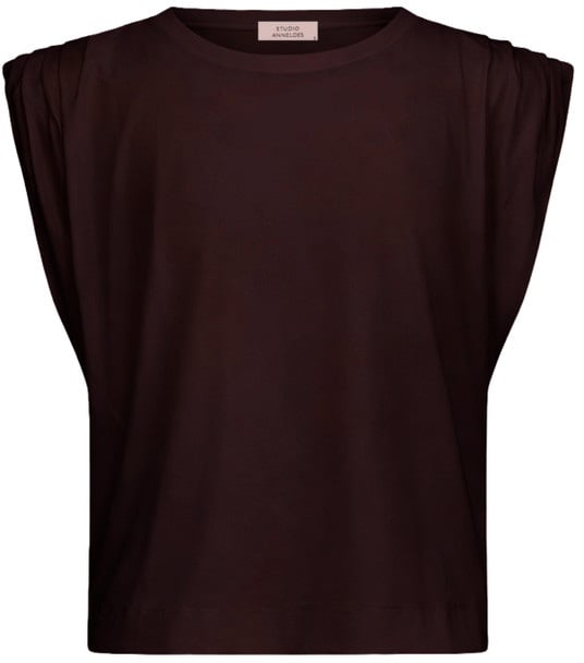 Studio Anneloes STUDIO ANNELOES - Leona top - 91541 - 8700 Espresso