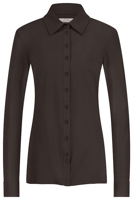 Studio Anneloes STUDIO ANNELOES - Poppy blouse - 94802 - 8700 Espresso