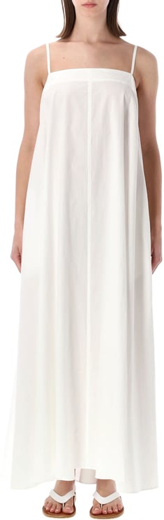 Studio Nicholson Gathered Long Dress Optic White
