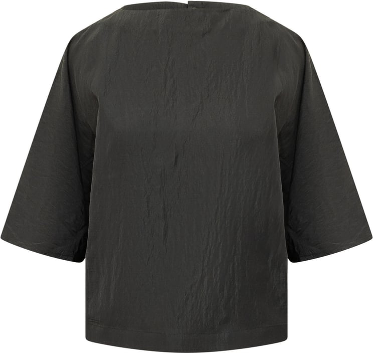 Studio Nicholson Top a Maniche Corte con Girocollo