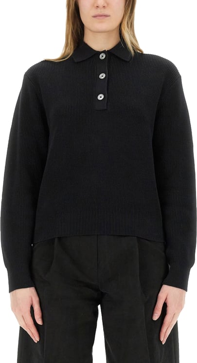 Studio Nicholson "Chesapeake" Knit Polo Shirt