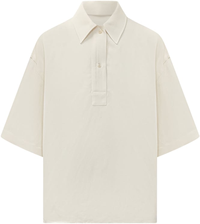 Studio Nicholson Camicia a Maniche Corte con Mezza Abbottonatura