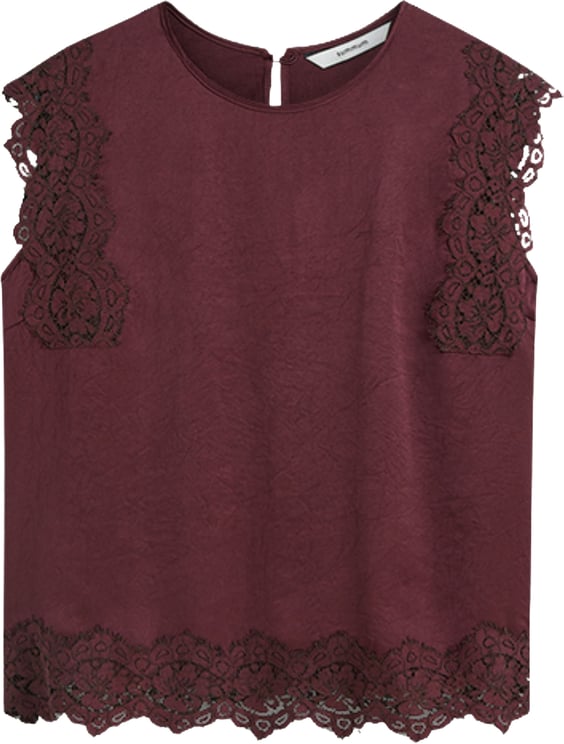 Summum Summum Top Sleeveless Silky Casual Tops Bordeaux 2s3542-12493