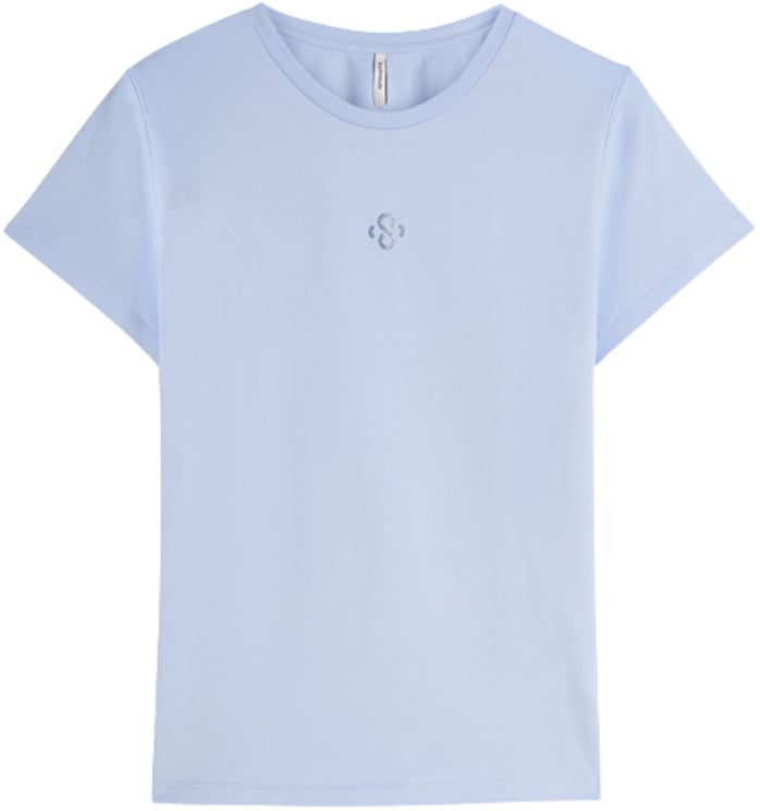 Summum Summum Top Basic Rhinestone  Lichtblauw 3s5185-30714