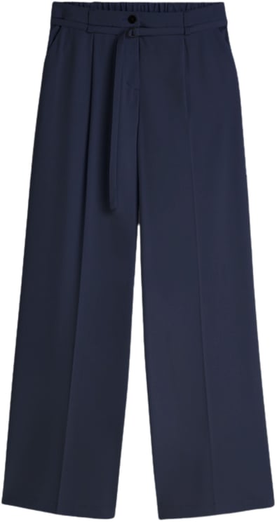 Summum Summum Trousers Viscose Blend  Donkerblauw 4s2962-12364