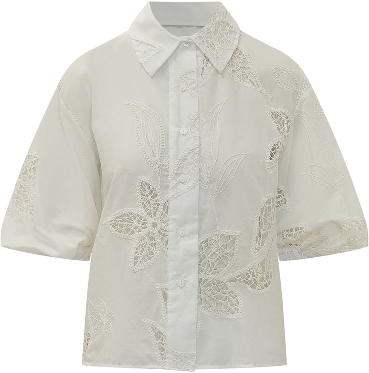 Sundek Camicia a Maniche Corte con Ricamo