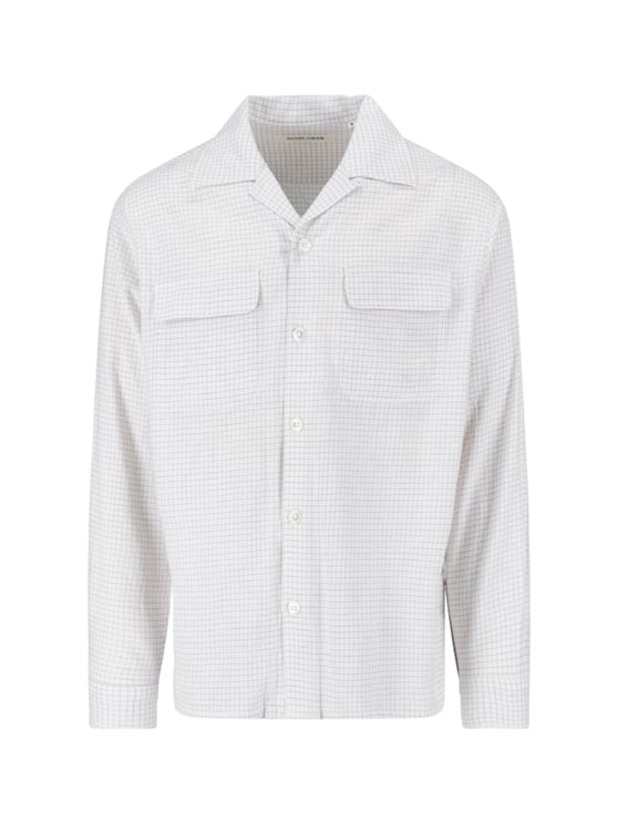 Sunflower White Bowling Cotton Checked Shirt