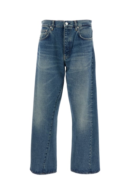 Sunflower Relaxed-Fit Wide Leg Jeans with Kick-Flare Hem