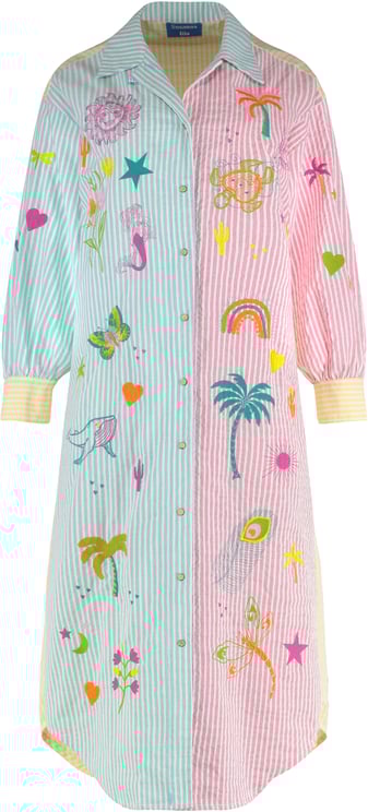 Susanna Blu Giglio Oversize shirtdress