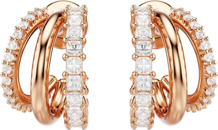 Swarovski Swarovski Oorbellen 5698702 Hyperbola Rosekleurig met Zirkonia