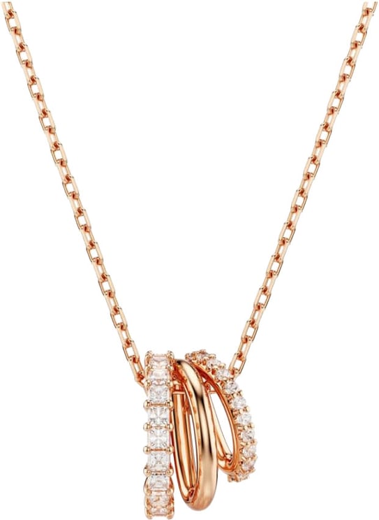 Swarovski Swarovski Collier 5701494 Hyperbola Pendal 3 Banen Rosekleurig