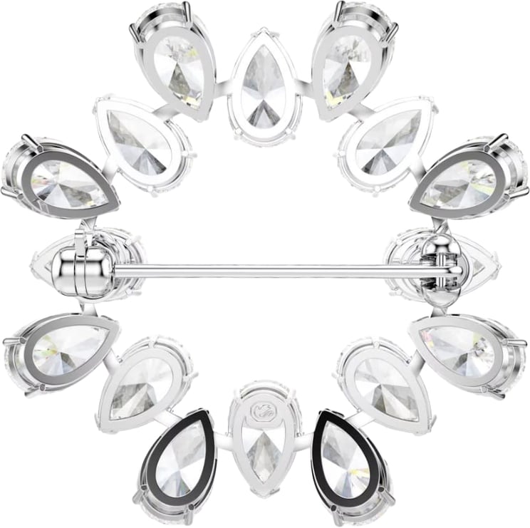Swarovski Swarovski Broche 5714646 Matrix Zilverkleurig Pear met Zirkonia