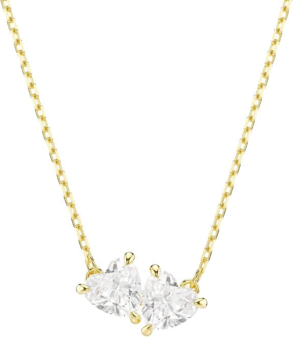 Swarovski Swarovski Collier 5733475 Mesmera Goudkleurige Plating met Dubbele Steen 38-45cm
