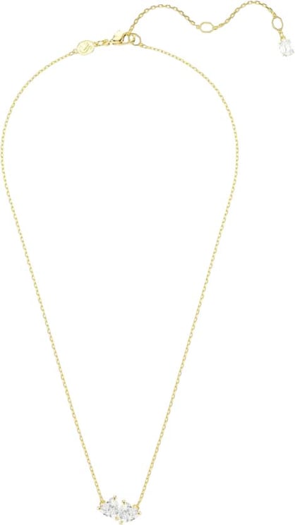 Swarovski Swarovski Collier 5733475 Mesmera Goudkleurige Plating met Dubbele Steen 38.45cm