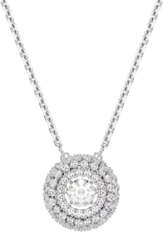 Swarovski Swarovski Collier 5738246 Sublima Zilverkleurig met Rond Kristal 11mm 38-45cm