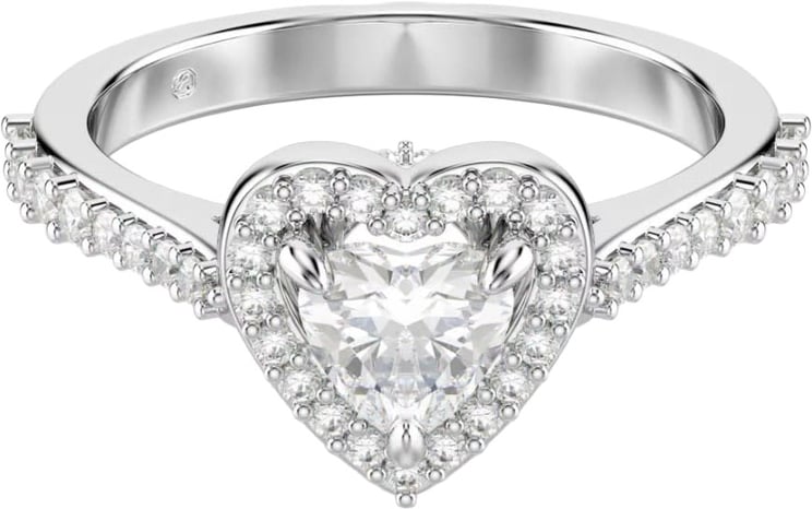 Swarovski Swarovski Ring 5744046 Una Zilverkleurig Hart