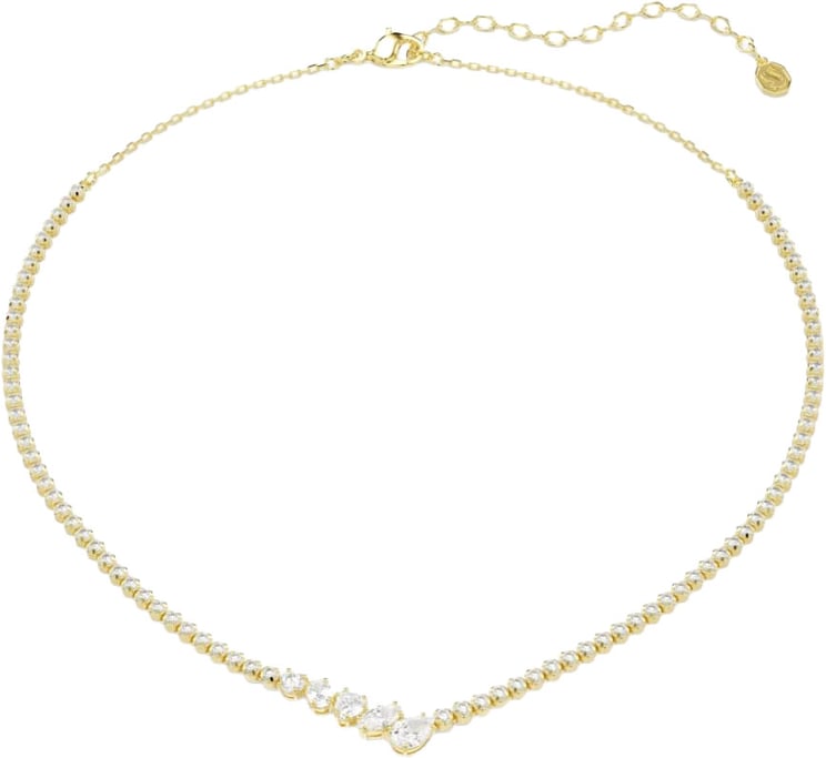 Swarovski Swarovski Collier 5747931 Mesmera Goudkleurig in V-Vorm Kristallen 38-45cm