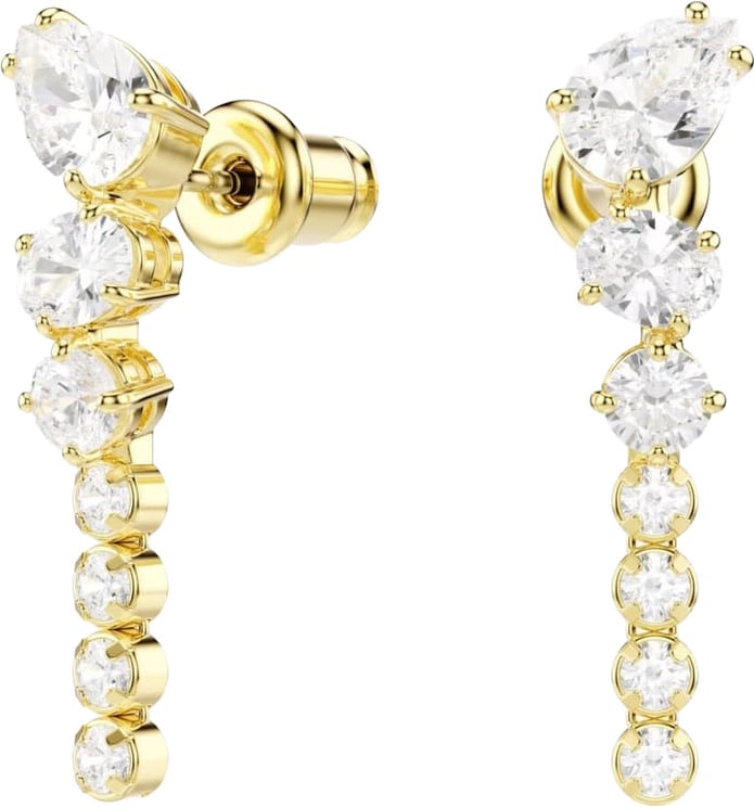 Swarovski Swarovski Oorbellen 5747936 Mesmera Goudkleurig met Kristallen 6x23mm