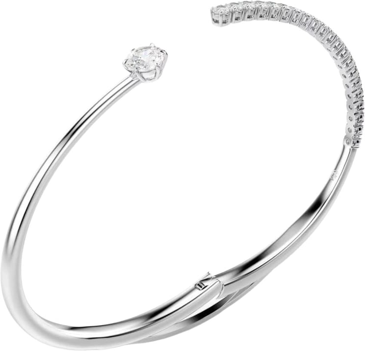 Swarovski Swarovski Armband 5753571 Matrix Zilverkleurige Bangle met Kristallen Maat M 60mm