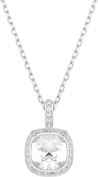Swarovski Swarovski Collier 5754340 Una Zilverkleurig Cushion Vorm Kristal 12x18mm