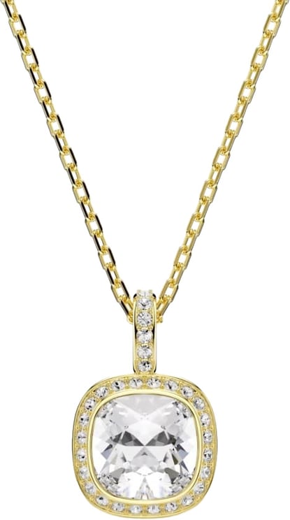 Swarovski Swarovski Collier 5764761 Una Goudkleurig Cushion Vorm Kristal 12mm 38-45cm