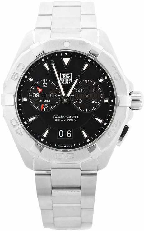 Tag Heuer TAG Heuer Aquaracer WAY111Z WUA2031 SS QZ Watch with Black Dial