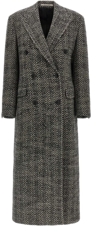 Tagliatore Tagliatore Multicolor Wool Coat