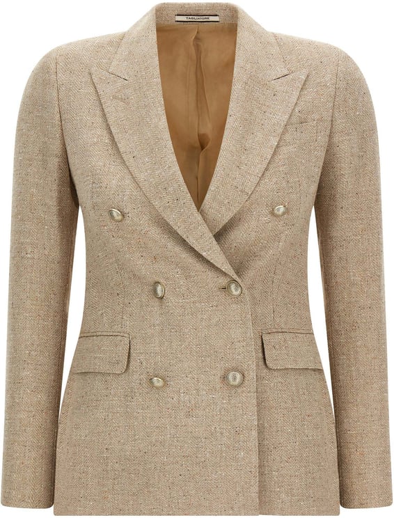 Tagliatore Tagliatore Beige Cotton Blazer