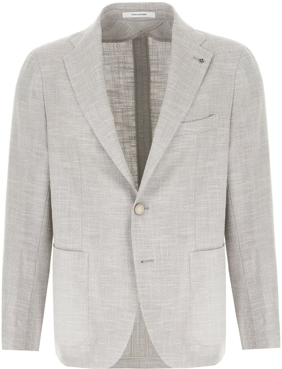 Tagliatore Tagliatore Grey stretch wool blend blazer
