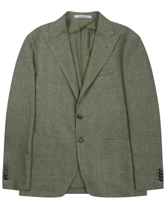 Tagliatore Montecarlo Linen-Cotton Tailored Blazer