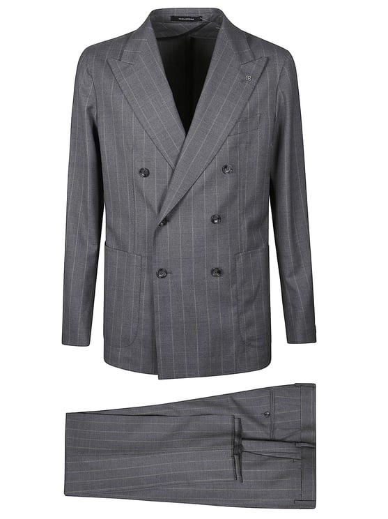 Tagliatore Montecarlo Pinstripe Double-Breasted Suits