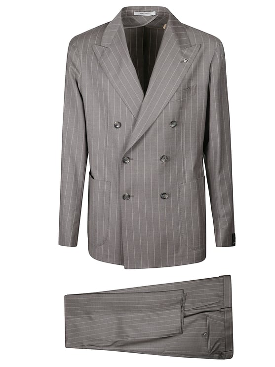 Tagliatore Montecarlo Pinstripe Double-Breasted Suit
