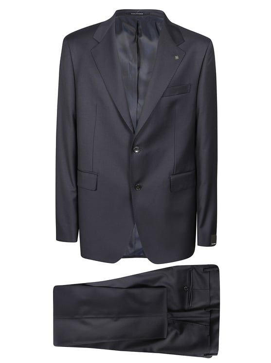 Tagliatore Dark Blue Tailored Notched Suit