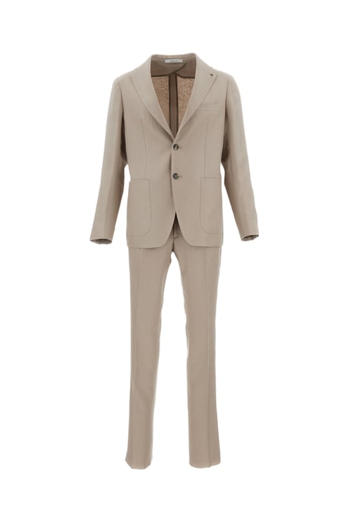 Tagliatore Montecarlo Linen Single-Breasted Suit