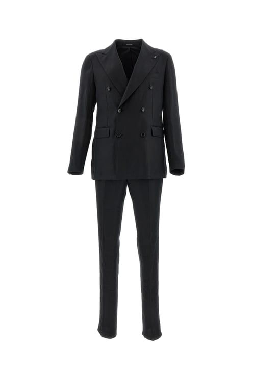 Tagliatore Vesuvio Linen Double-Breasted Suit