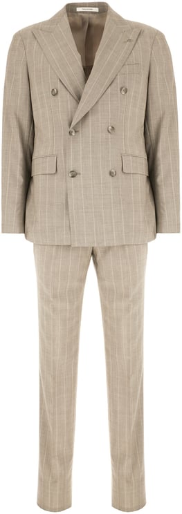 Tagliatore Tagliatore Embroidered wool blend suit