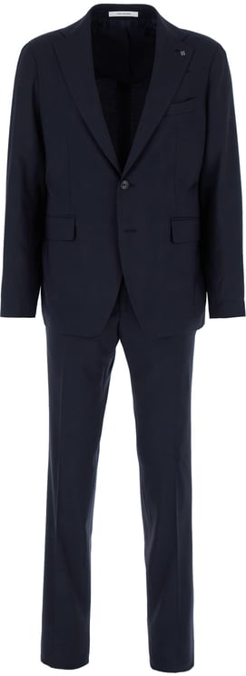 Tagliatore Tagliatore Navy blue wool suit