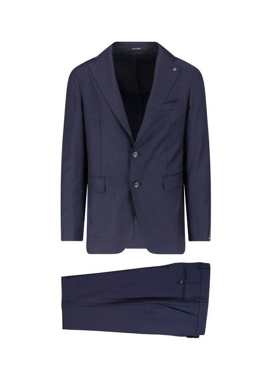 Tagliatore Refined Single-Breasted Suit in Virgin Wool by Tagliatore