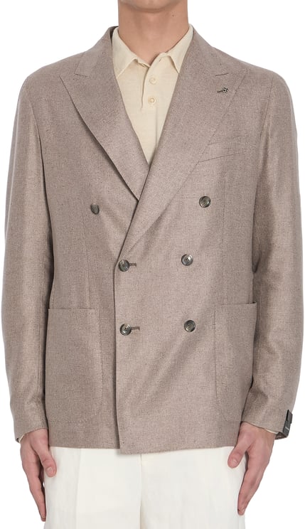 Tagliatore Double-breasted silk Blazer