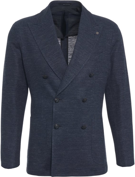 Tagliatore Double-breasted blazer in linen blend