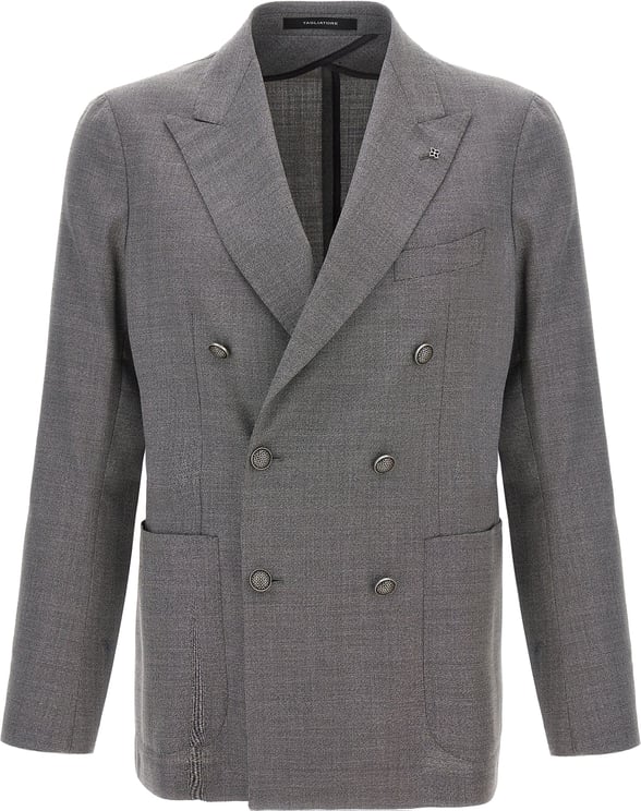 Tagliatore Tagliatore Gray Virgin Wool Blazer