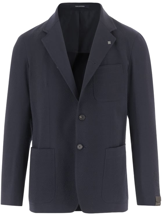 Tagliatore Single-Breasted Stretch Wool Jacket