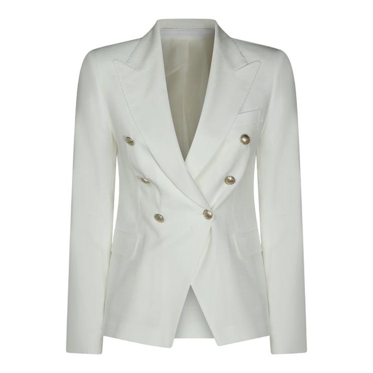 Tagliatore Tailored Double-Breasted Jacket with Structured Shoulders