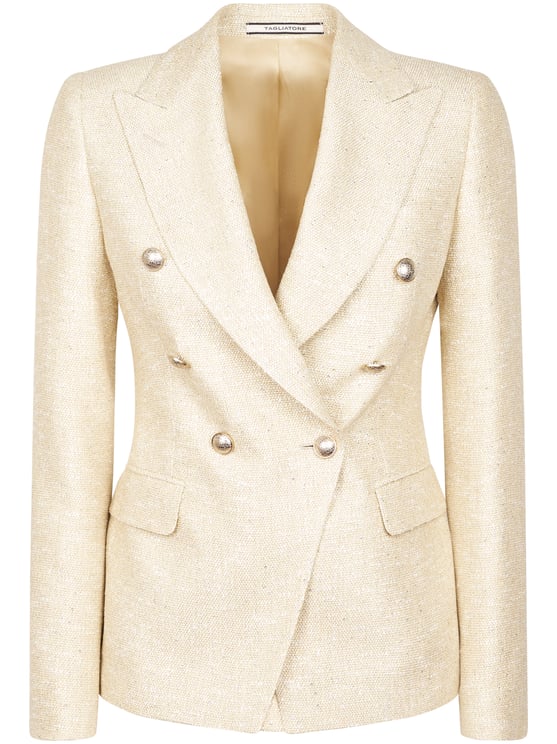 Tagliatore Double-Breasted Tailored Jacket with Textured Fabric