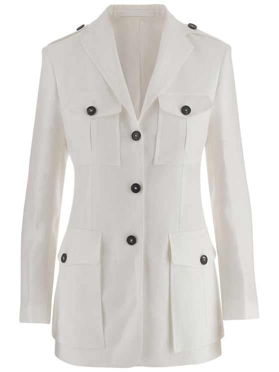 Tagliatore Single-Breasted Linen Jacket