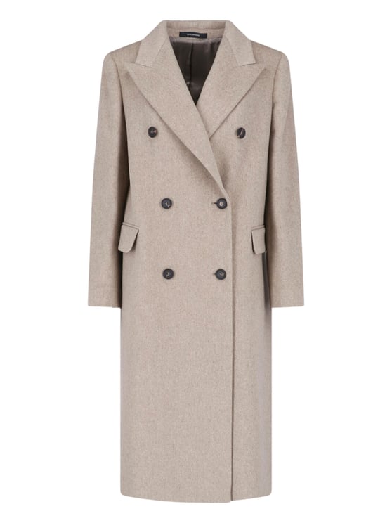 Tagliatore Brown Jole Virgin Wool Coat