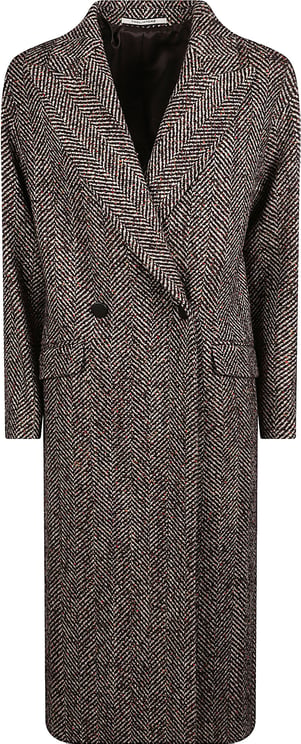 Tagliatore Linden Long Coat Brown