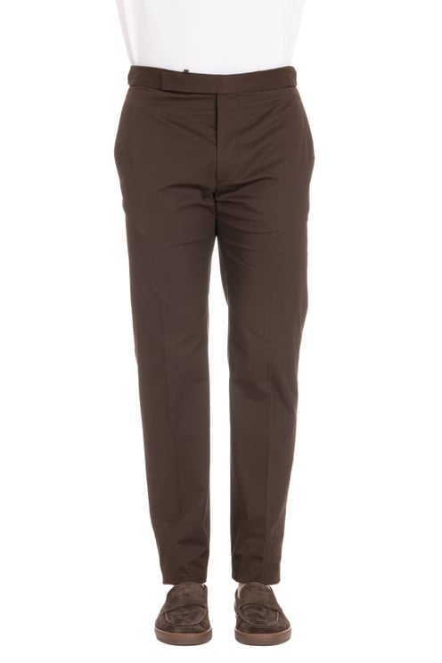 Tagliatore Newbros Cotton Satin Trousers