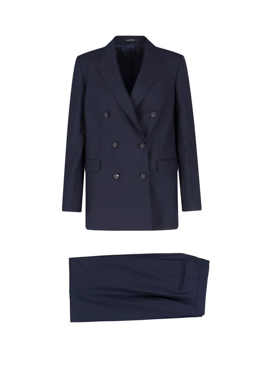 Tagliatore "J Jasmine" Double-Breasted Suit – Blue